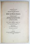 DIBDIN, THOMAS FROGNALL. An Introduction to the . . . Editions of the Greek and Latin Classics. 2 vols. 1827. Large-paper set.